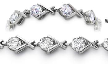 diamond medical id bracelet