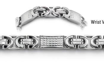 Classic Stainless Steel Medical Alert Bracelets for Men  Women with F   LinnaLove